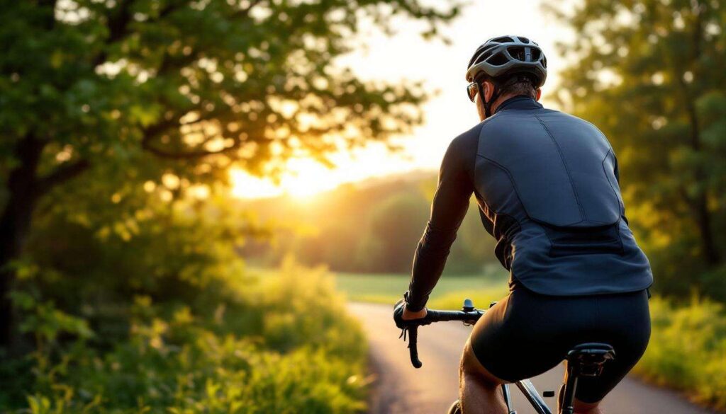 On a porté cette veste vélo qui est une véritable « armure » : elle renferme 5 protections invisibles mais rassurantes