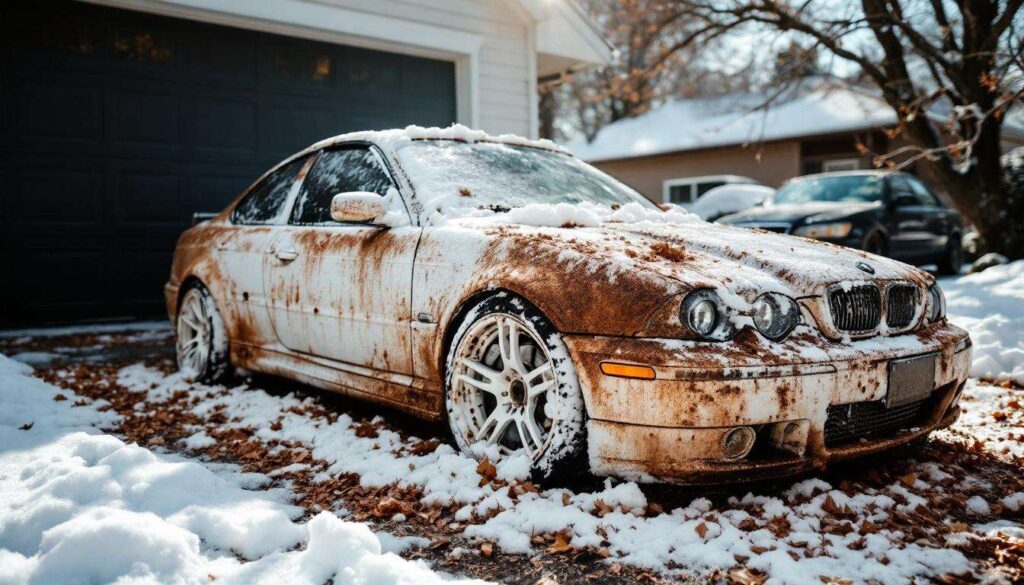 Quand la neige aura fondu, il faudra bien laver votre voiture sans attendre : voici pourquoi